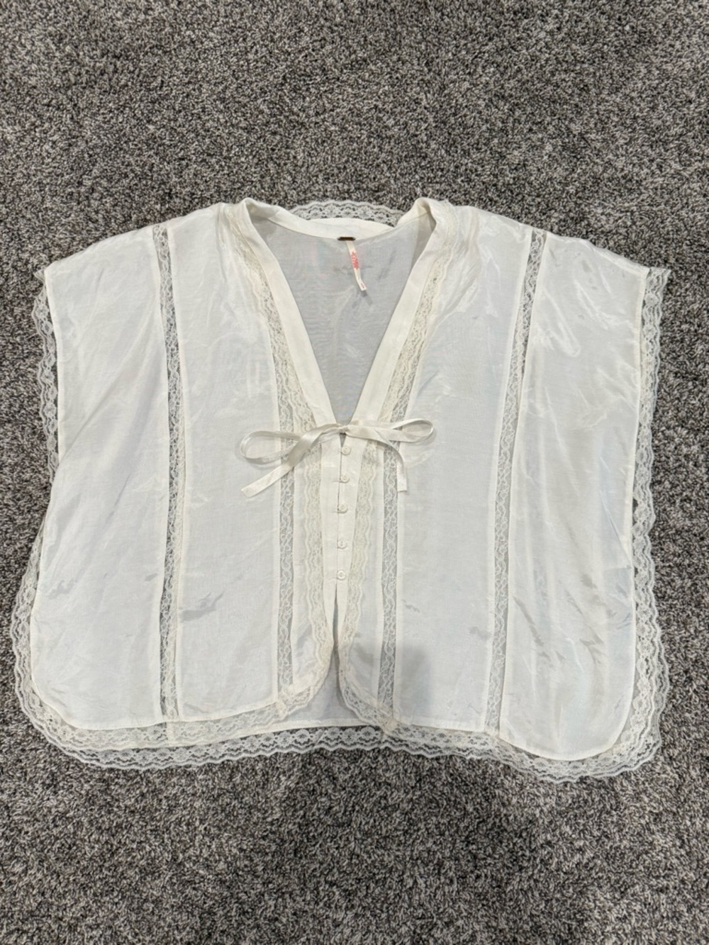 Free people marigold shine lace top